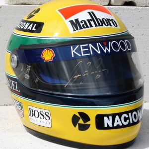 1993 Ayrton Senna signed replica helmet