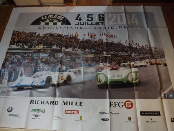 2014 Le Mans Classic event poster - huge