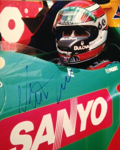 1990 Nelson Piquet signed photo