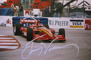 1998 Jimmy Vasser signed 7x10" photo at Long Beach