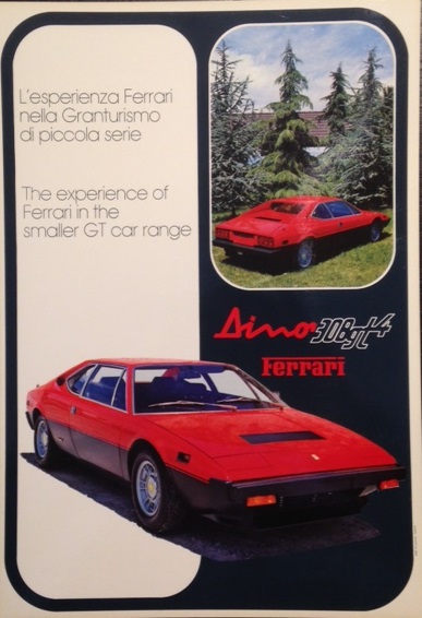 1974-77 Ferrari Dino 308 GT4 Bertone promotional leaflet