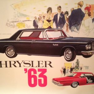 1963 Chrysler dealership poster
