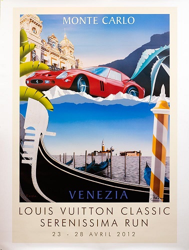 2012 Louis Vuitton Classic 'Monte Carlo Venezia' poster by Razzia