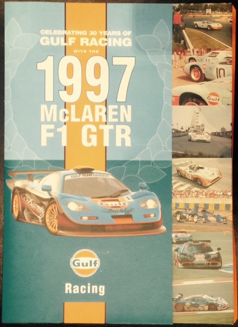 1997 McLaren F1 GTR press kit - Gulf Racing