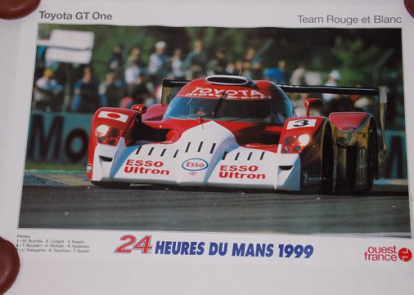 1999 Le Mans Toyota GT One factory poster