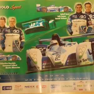 2004 Le Mans Audi Pescarolo Sport team poster