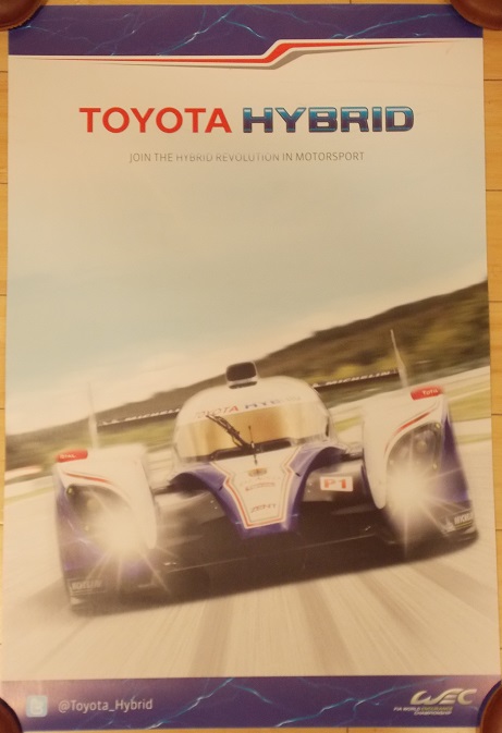 2013 Le Mans Toyota Hybrid racing poster