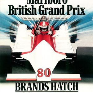 1980 British GP at Brands Hatch official event poster