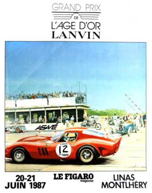 1987 Grand Prix de L'Age d'Or Lanvin event poster
