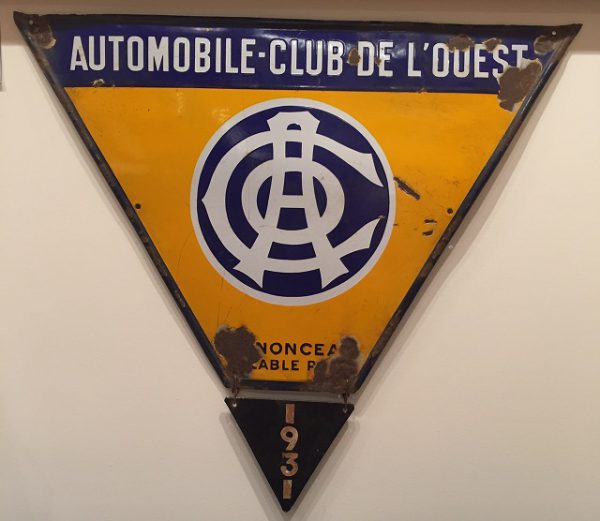 1931 Le Mans paddock sign