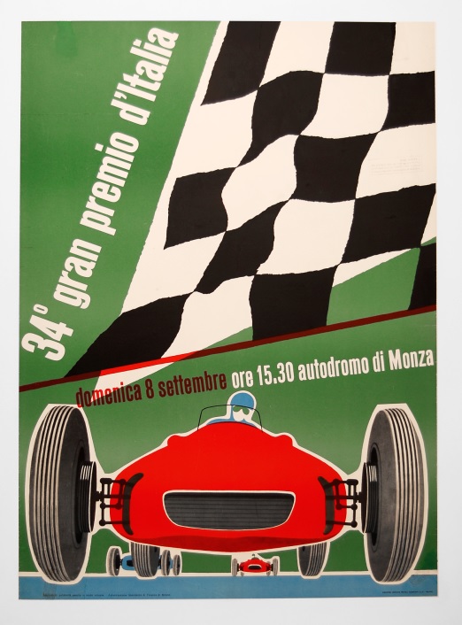 1963 Italian GP at Monza event poster