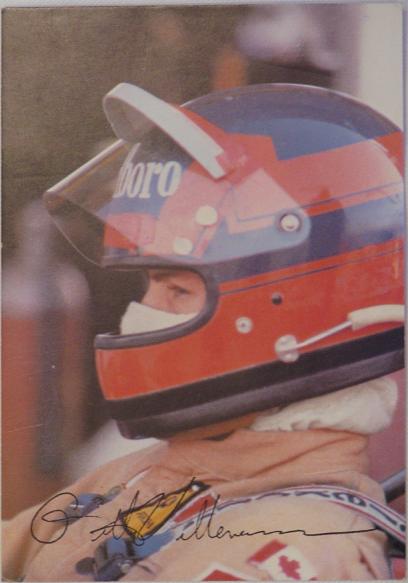 1978 Gilles Villeneuve Ferrari Factory postcard signed by Enzo Ferrari
