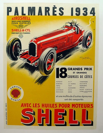 1934 Palmares Shell Oil poster