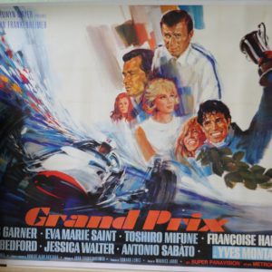 1966 'Grand Prix' French movie poster - massive billboard!