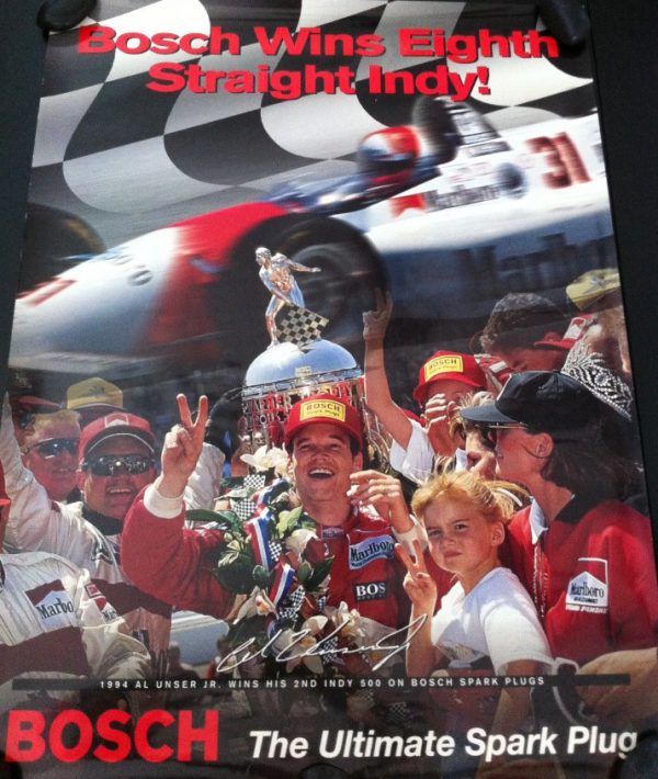 1994 Indy 500 Bosch celebration poster - Al Unser