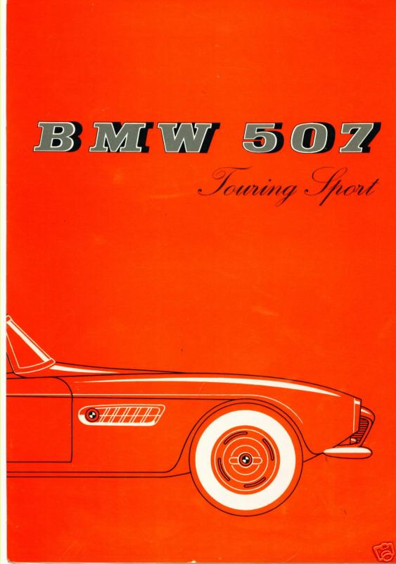 1957 BMW 507 Touring Sport factory brochure