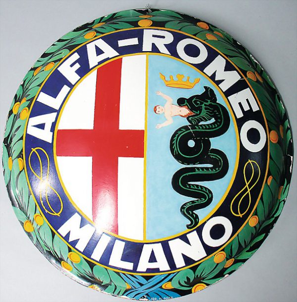 1930s Alfa Romeo dealer sign