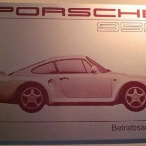 1987 Porsche 959 owner's manual and brochures
