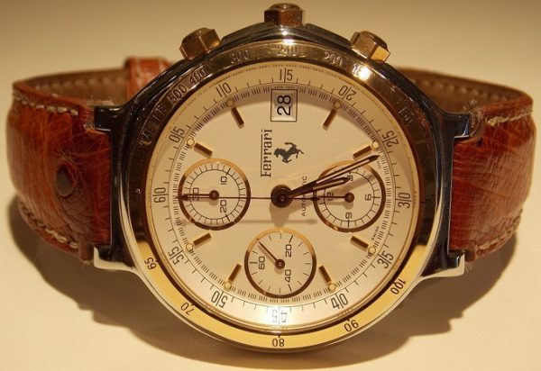 1980s Ferrari Cartier gold automatic watch