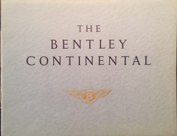 1957 Bentley Continental S1 brochure