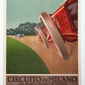 1924 Italian GP (Circuito Di Milano) event poster