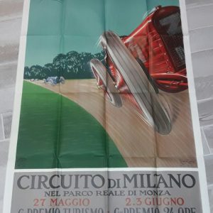 1924 Italian GP (Circuito Di Milano) event poster