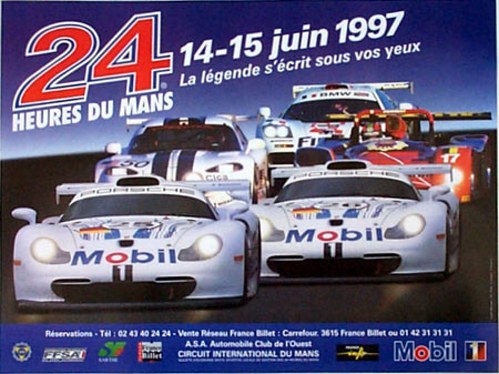 1997 Le Mans 24 hours billboard poster