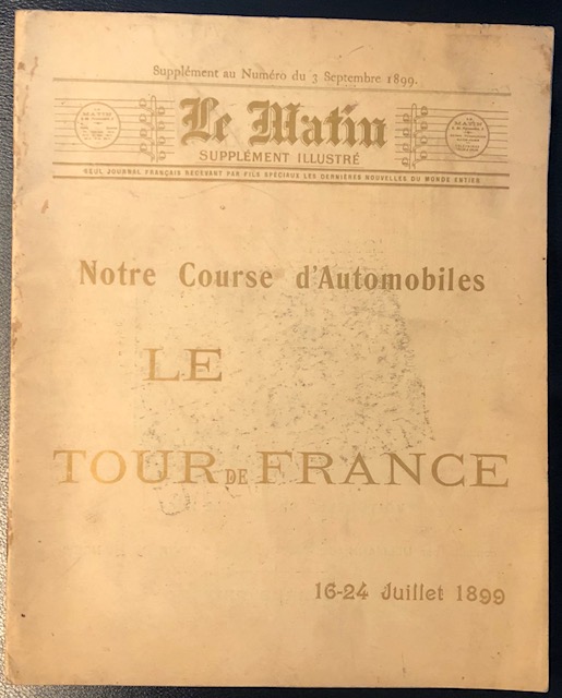 1899 Tour de France program - the first one!