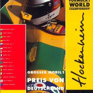 1992 German GP event poster