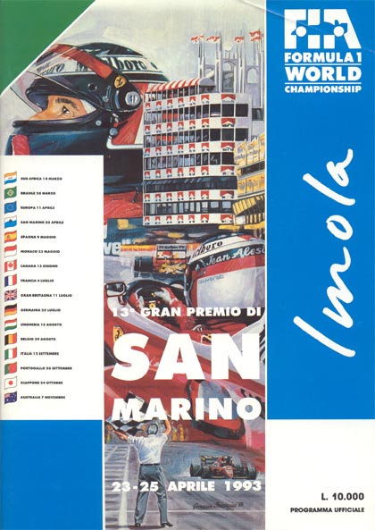 1993 San Marino GP at Imola poster