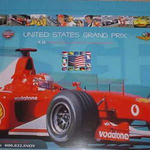 2003 USGP at Indianapolis poster