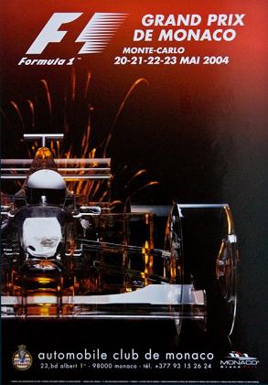 2004 Monaco GP original poster