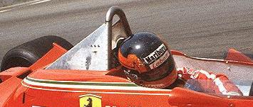 1979 Gilles Villeneuve Ferrari helmet