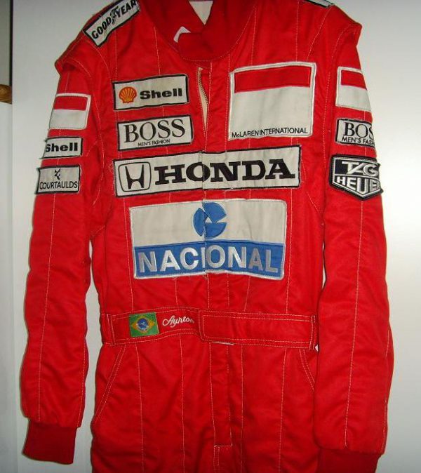 1989 Ayrton Senna McLaren suit - German GP