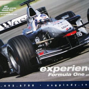 2002 USGP at Indianapolis poster