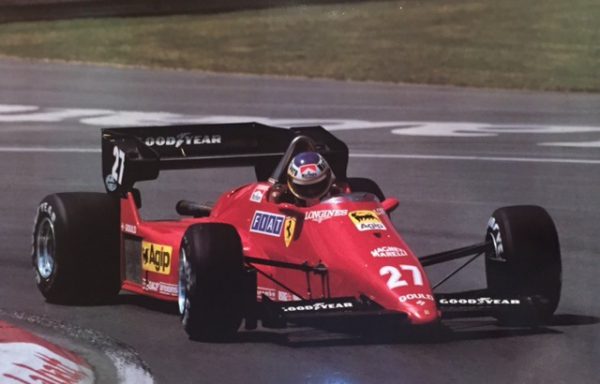 1984 Ferrari Michele Alboreto factory poster