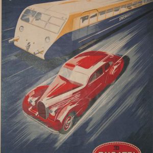 1938 Bugatti Automobiles Autorails poster