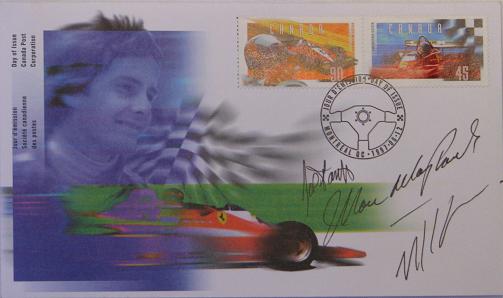 1997 Gilles Villeneuve First Day Covers