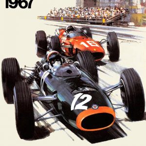 1967 Monaco GP original poster