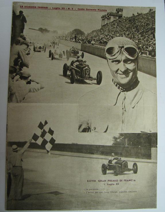 1934 La Scuderia Ferrari newspaper - Anno IV, Luglio 1934 XII no. 5
