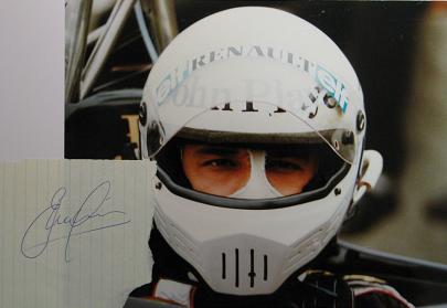 1980s Elio De Angelis signature cut