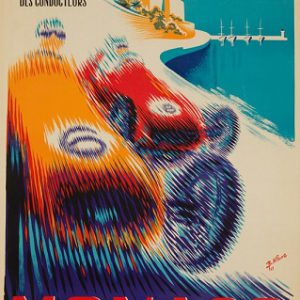 1957 Monaco GP original poster (Minne)