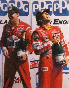 1994 Al Unser Jr & Andre Ribeiro signed photo
