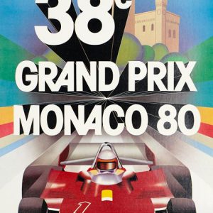 1980 Monaco GP original poster