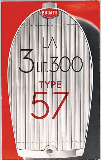 1937 Bugatti Type 57 brochure