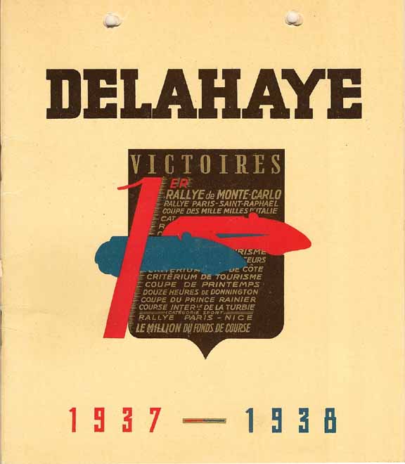 1937-8 Delahaye Victoires brochure
