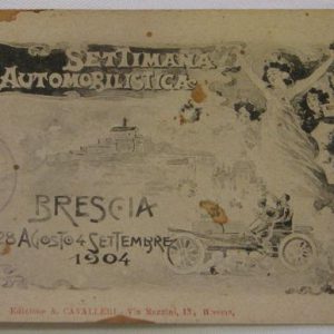 1904 Settimana Automobilistica di Brescia postcard