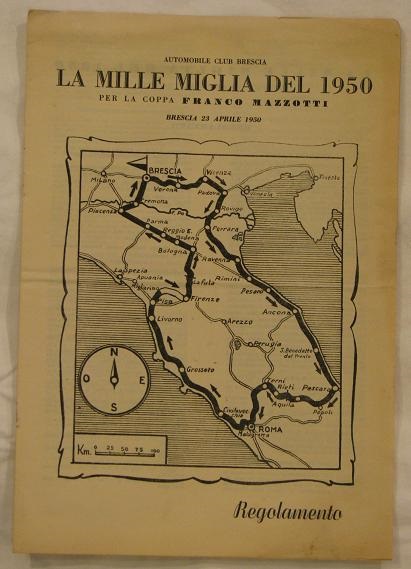 1950 Mille Miglia rulebook