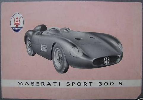 1956 Maserati 300/S brochure