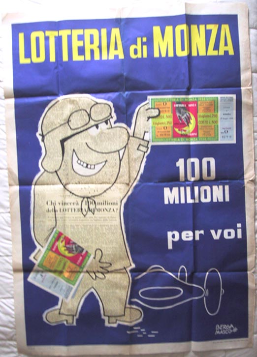 1958 Lotteria di Monza poster